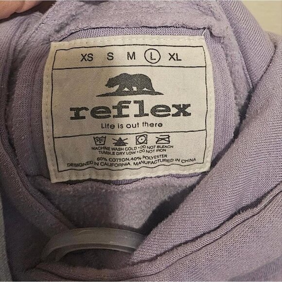 Reflex Tri-color Color Block Pull on Hoodie L - Picture 4 of 4